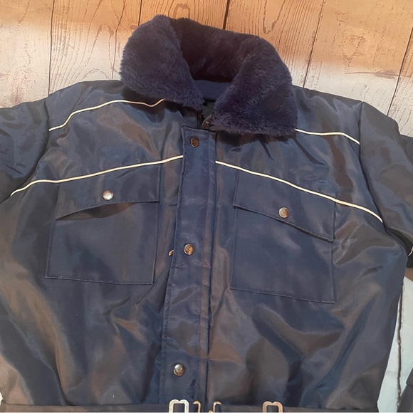 Vintage Guys Actionwear Snowmobile Outdoor Winter Suit Size XL Blue White As is - Picture 15 of 16